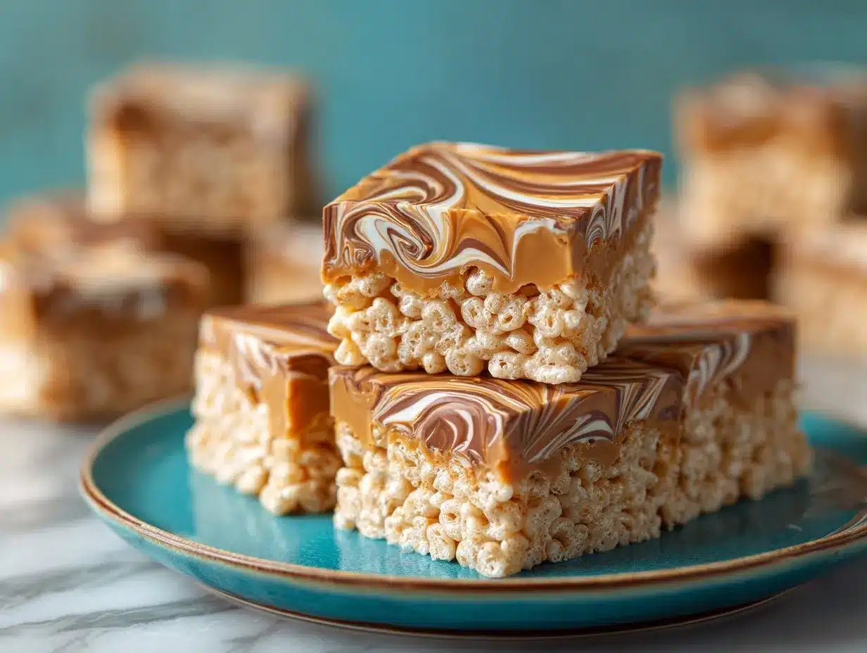 Peanut Butter Rice Krispie Treats preparation steps