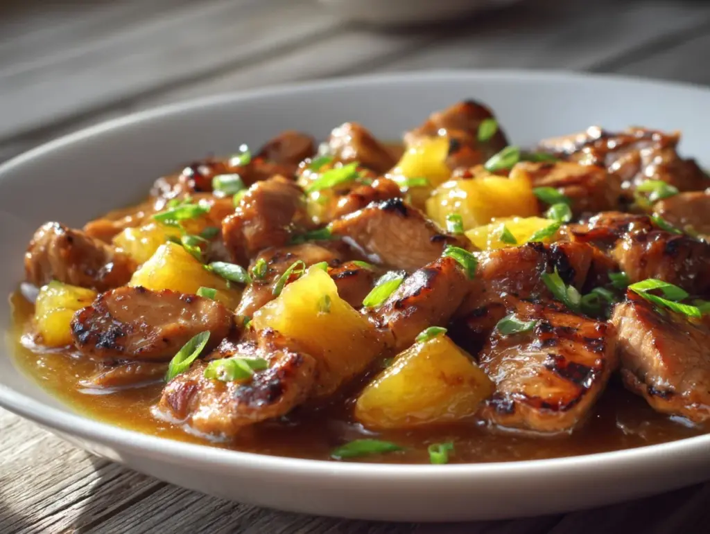 Pineapple Bourbon Chicken - featured image