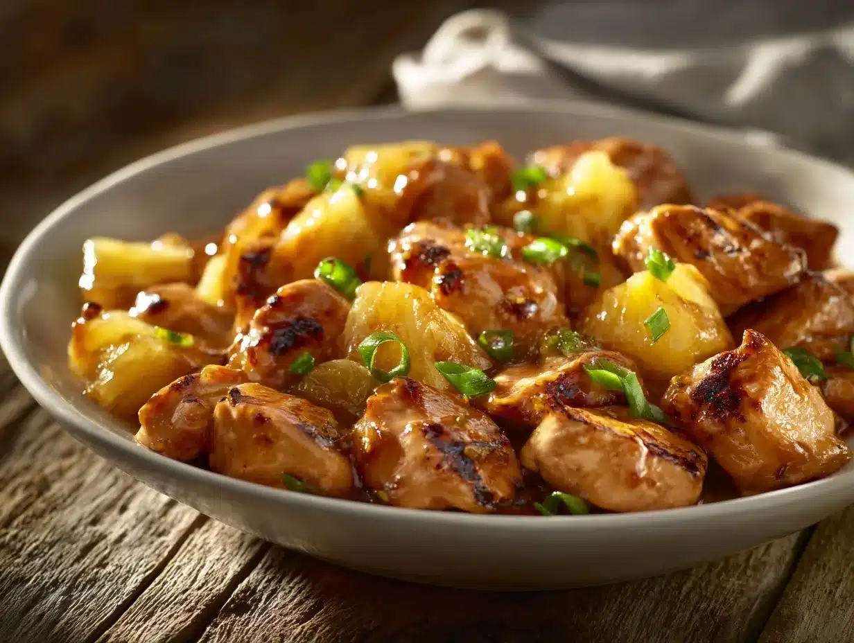 Pineapple Bourbon Chicken preparation steps