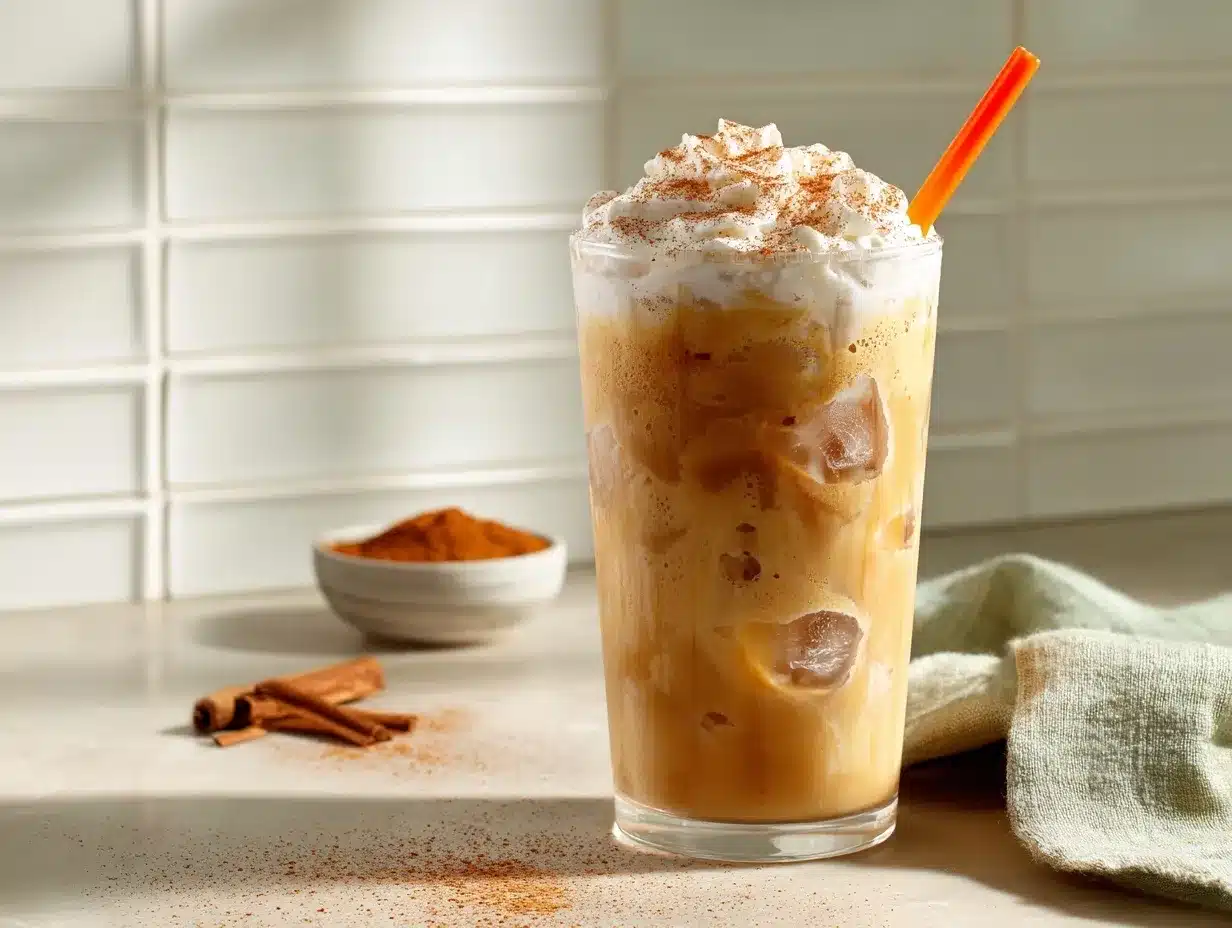 Pumpkin Cream Chai Tea Latte preparation steps