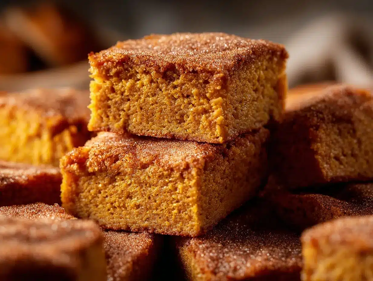 Pumpkin Snickerdoodle Blondies preparation steps