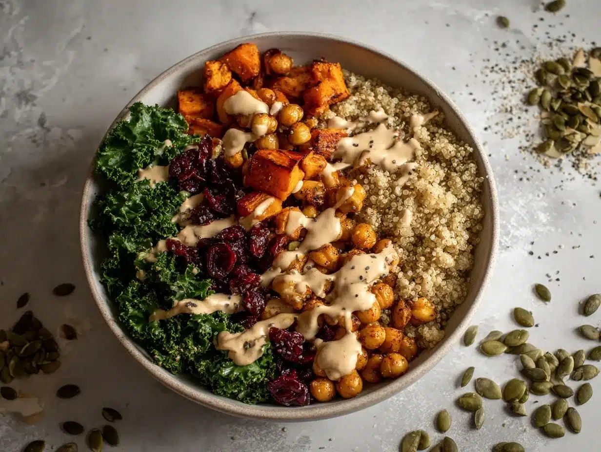 quinoa harvest bowl preparation steps