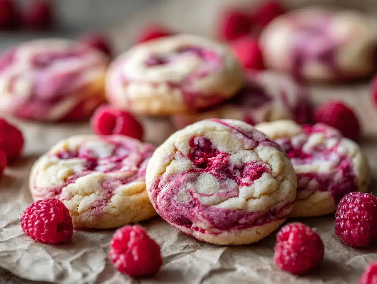 raspberry cookies preparation steps