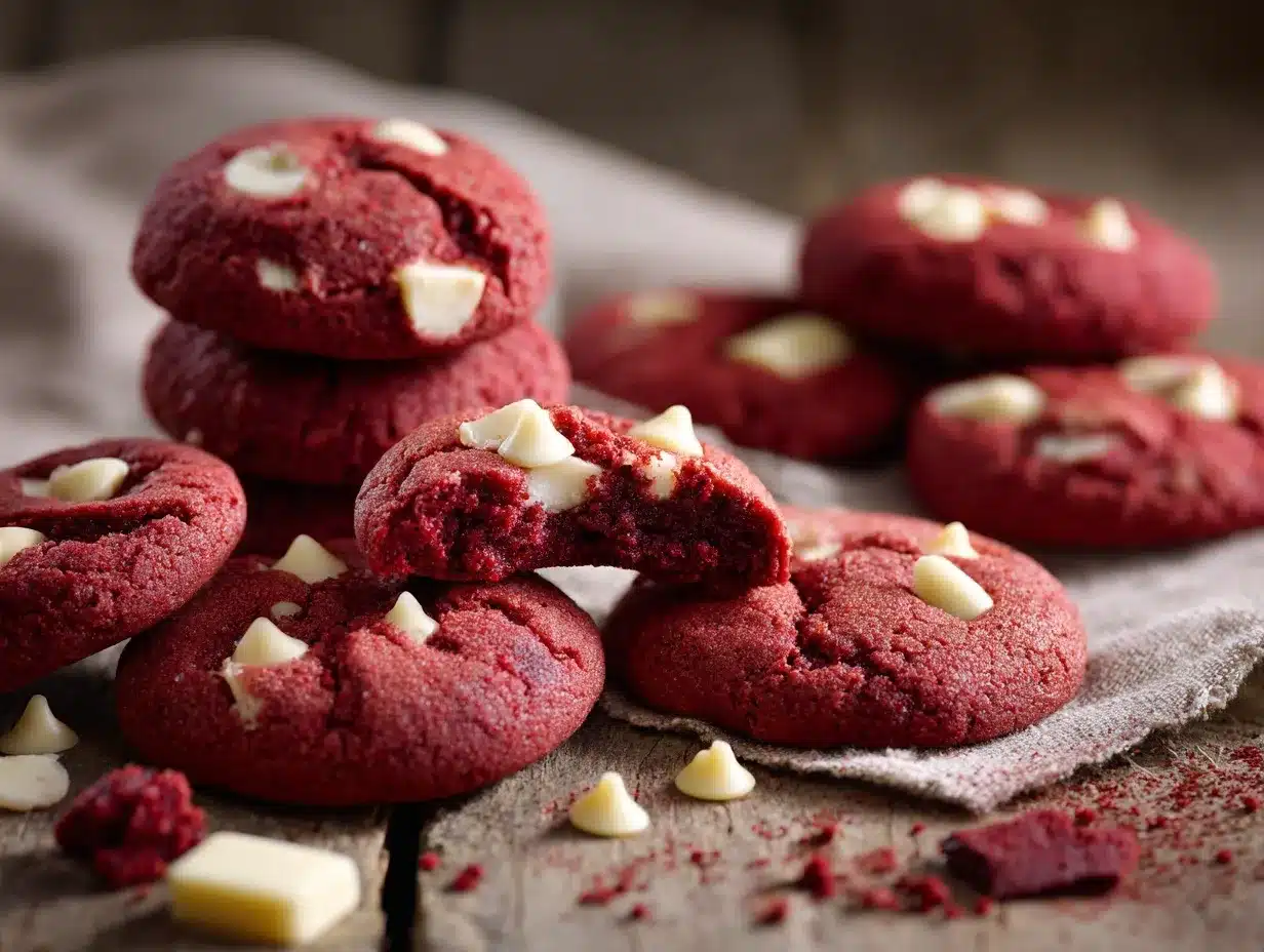 red velvet cookies recipe preparation steps