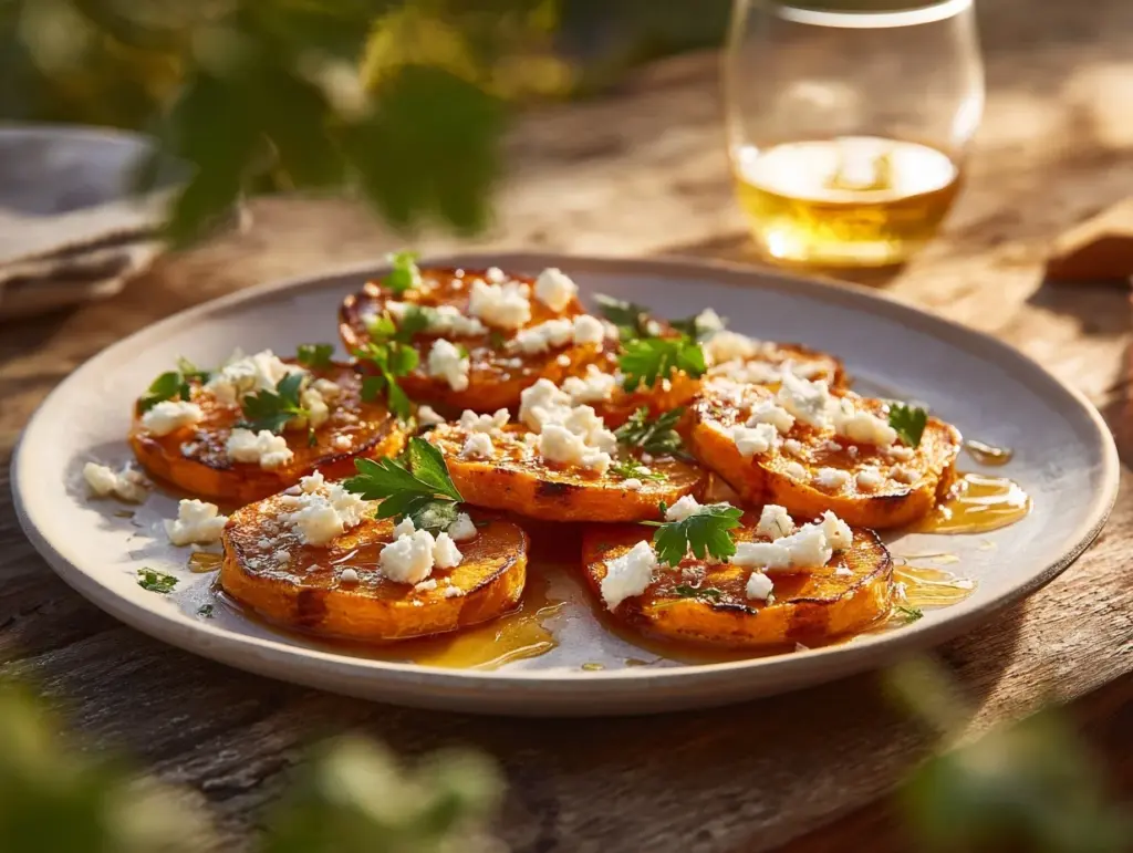 roasted sweet potato rounds - featured image