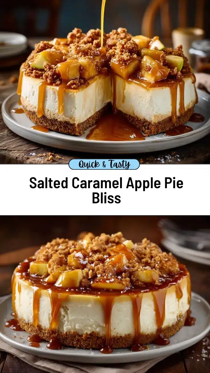 salted caramel apple pie cheesecake recipe