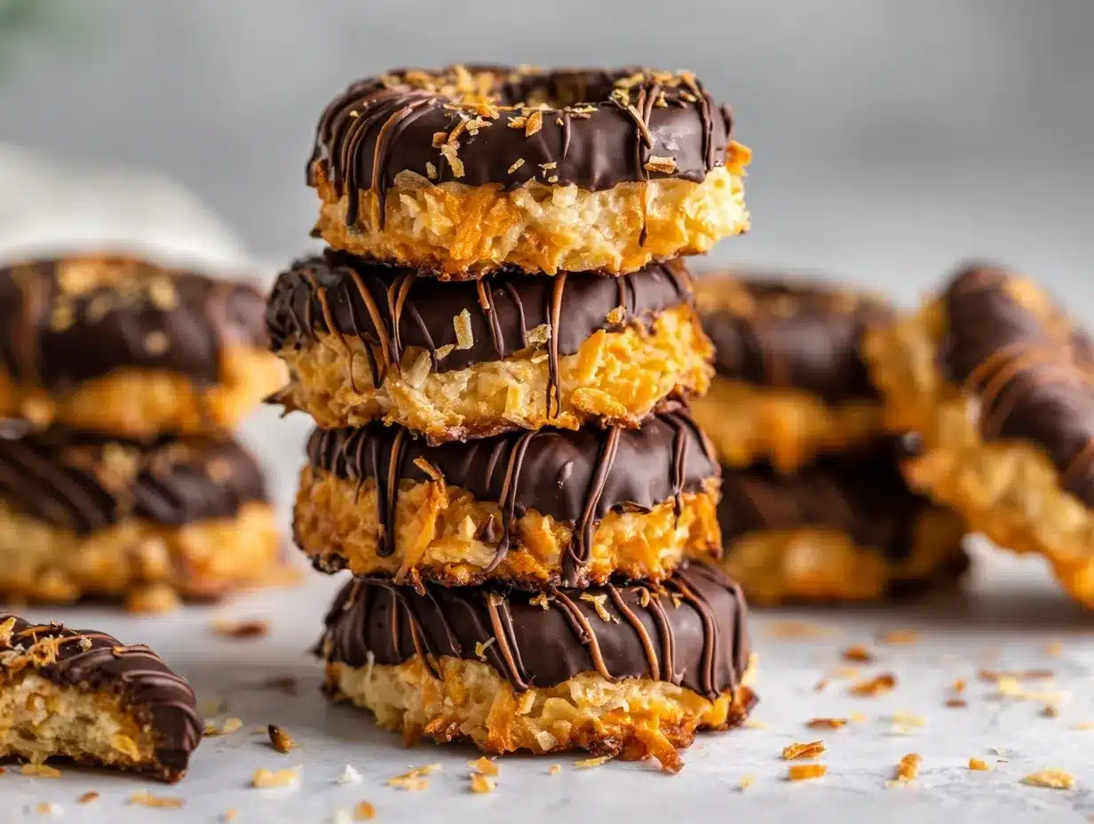 Samoas cookies recipe preparation steps