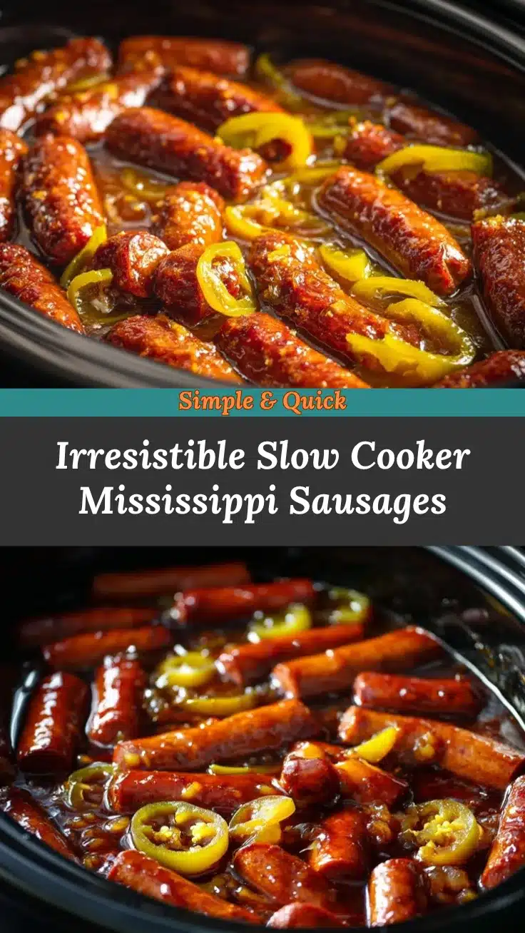Slow Cooker Mississippi Mini Sausages recipe