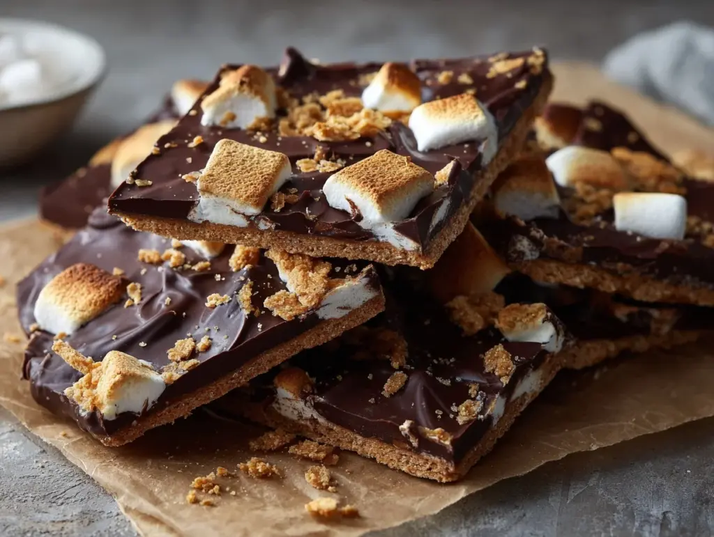 Smores Bark Recipe - featured image