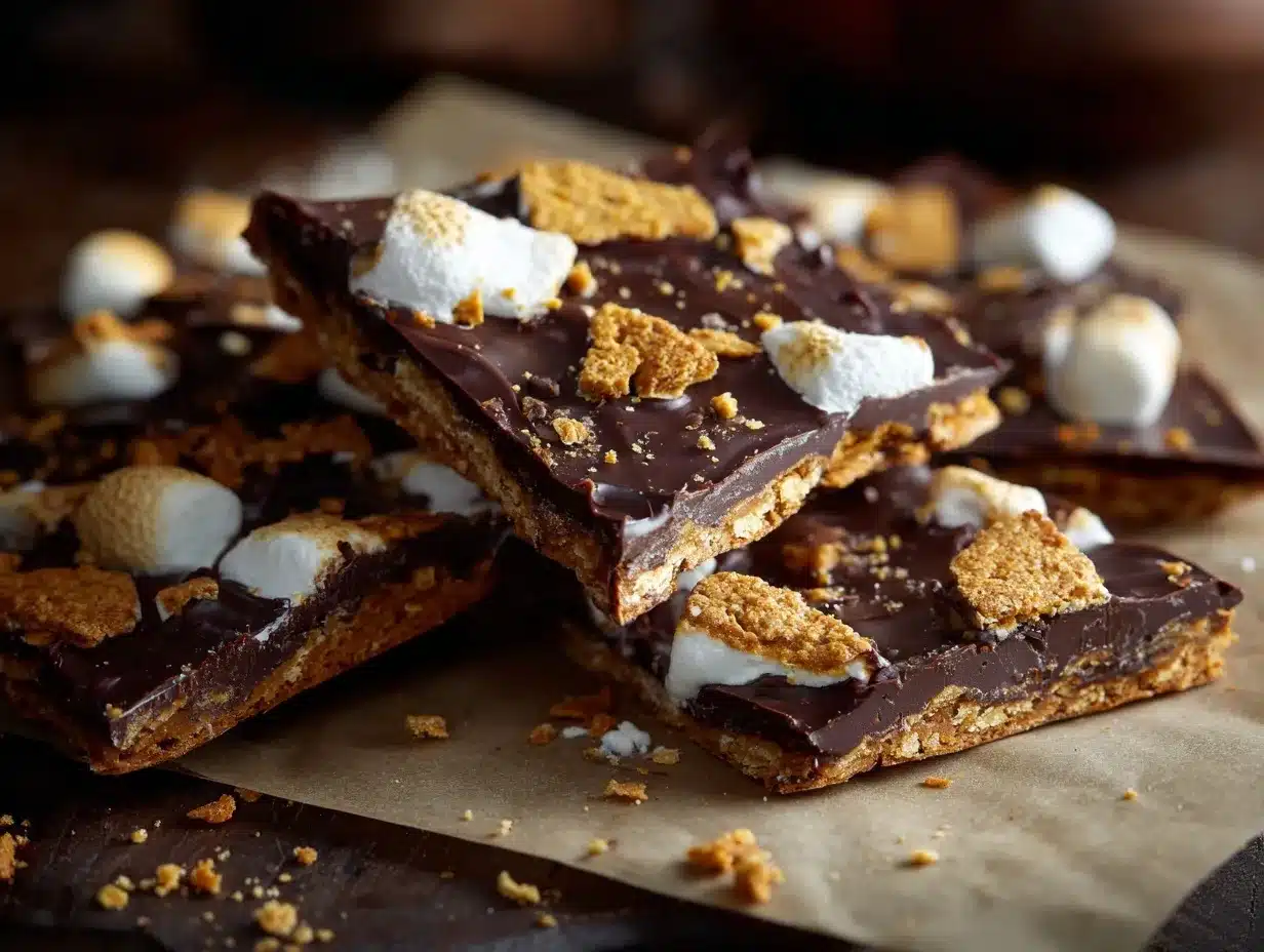 Smores Bark Recipe preparation steps