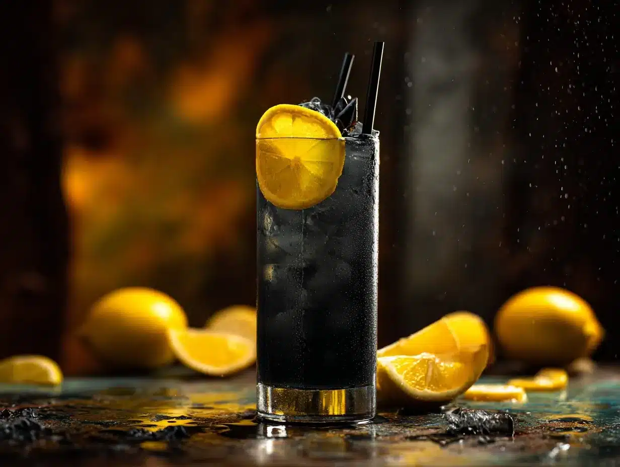 spooky black lemonade preparation steps