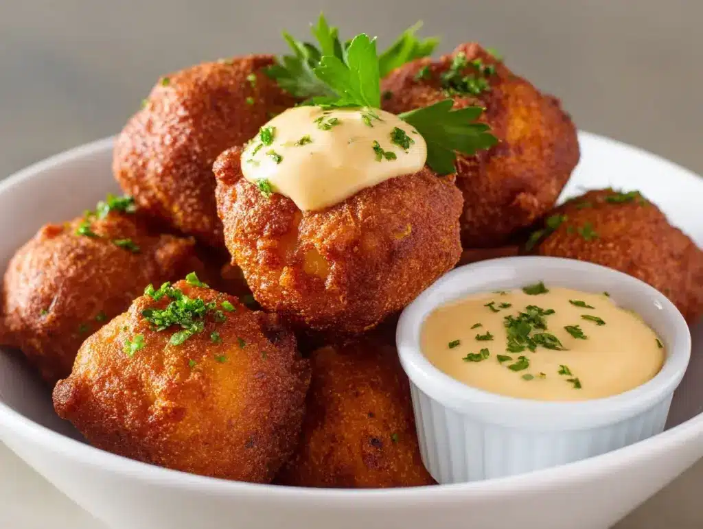 sweet potato hushpuppies - featured image