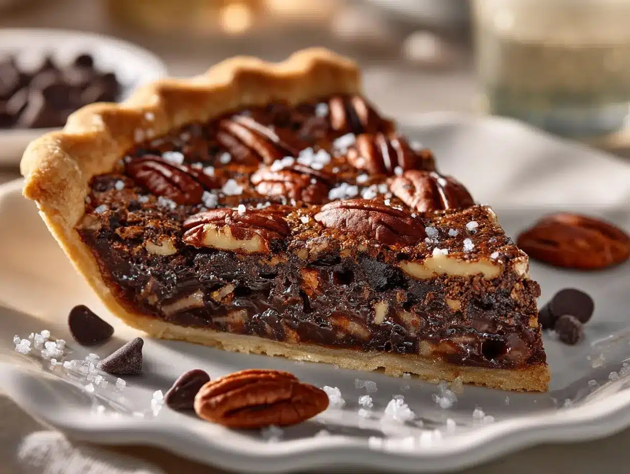 Texas Chocolate Pecan Pie preparation steps