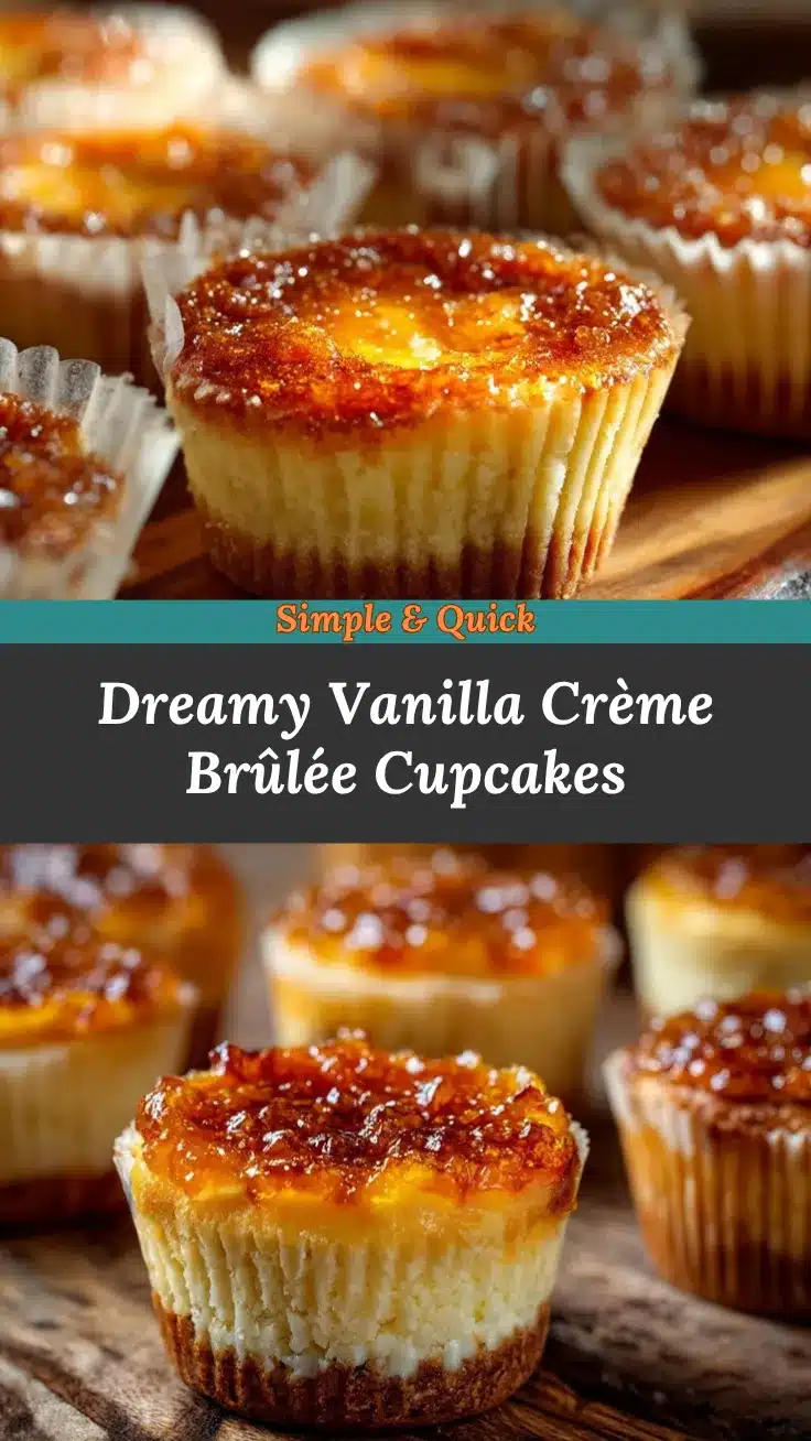 Vanilla Bean Crème Brûlée Cupcakes recipe