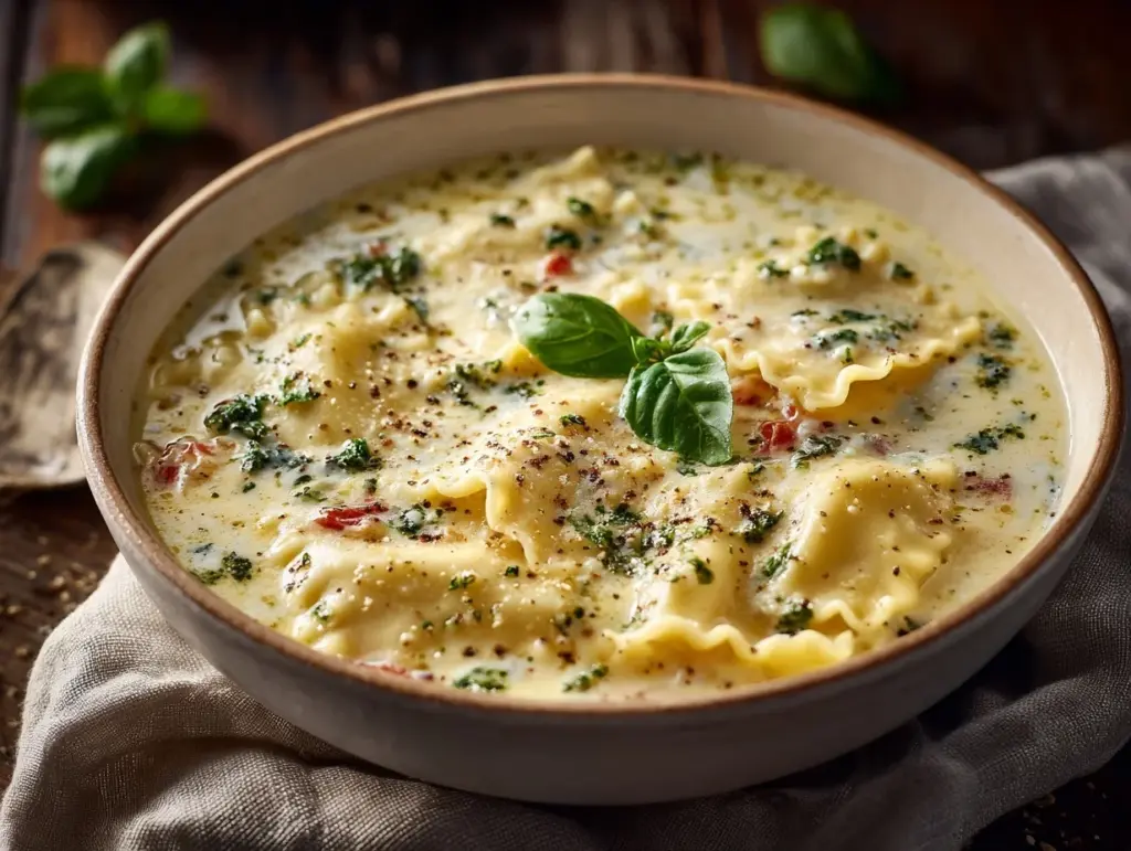 white lasagna soup - featured image