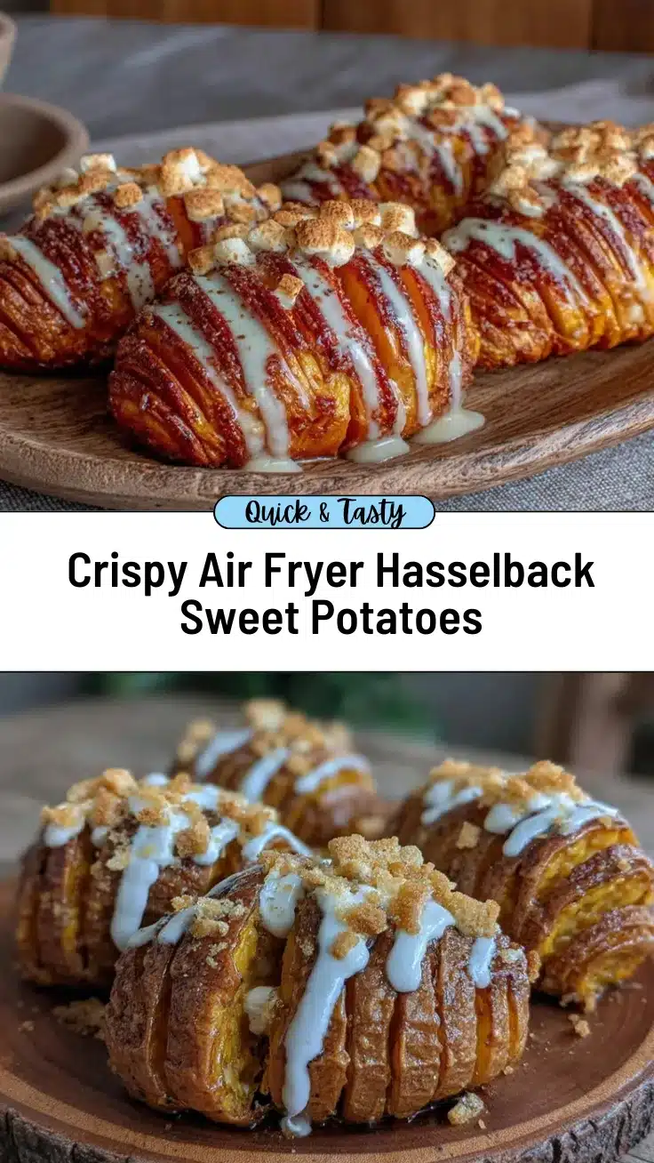 air fryer hasselback sweet potatoes recipe