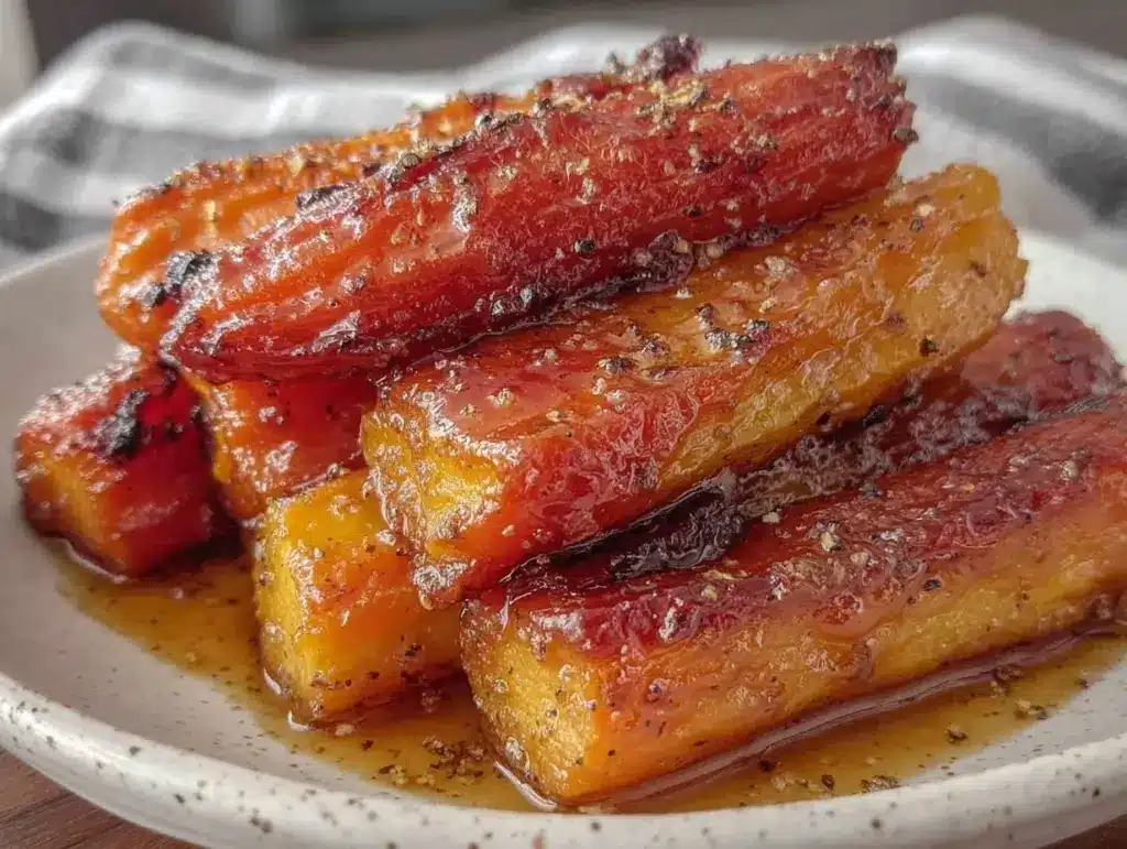 air fryer honey glazed carrots - featured image