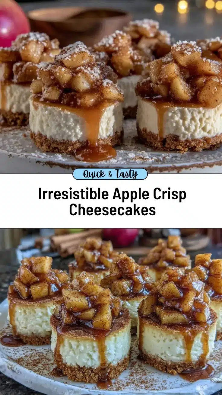 apple crisp mini cheesecakes recipe