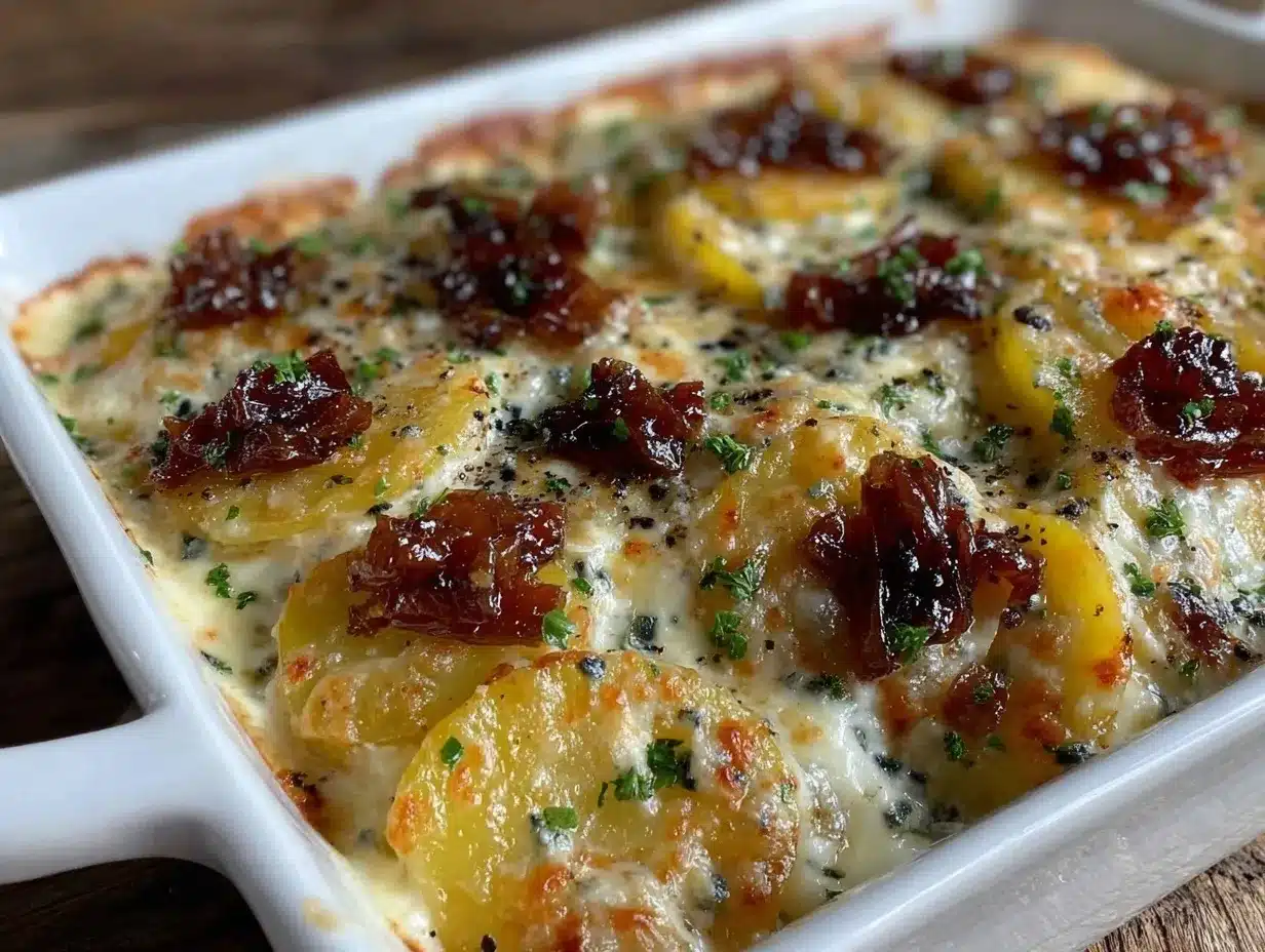 blue cheese potato gratin preparation steps