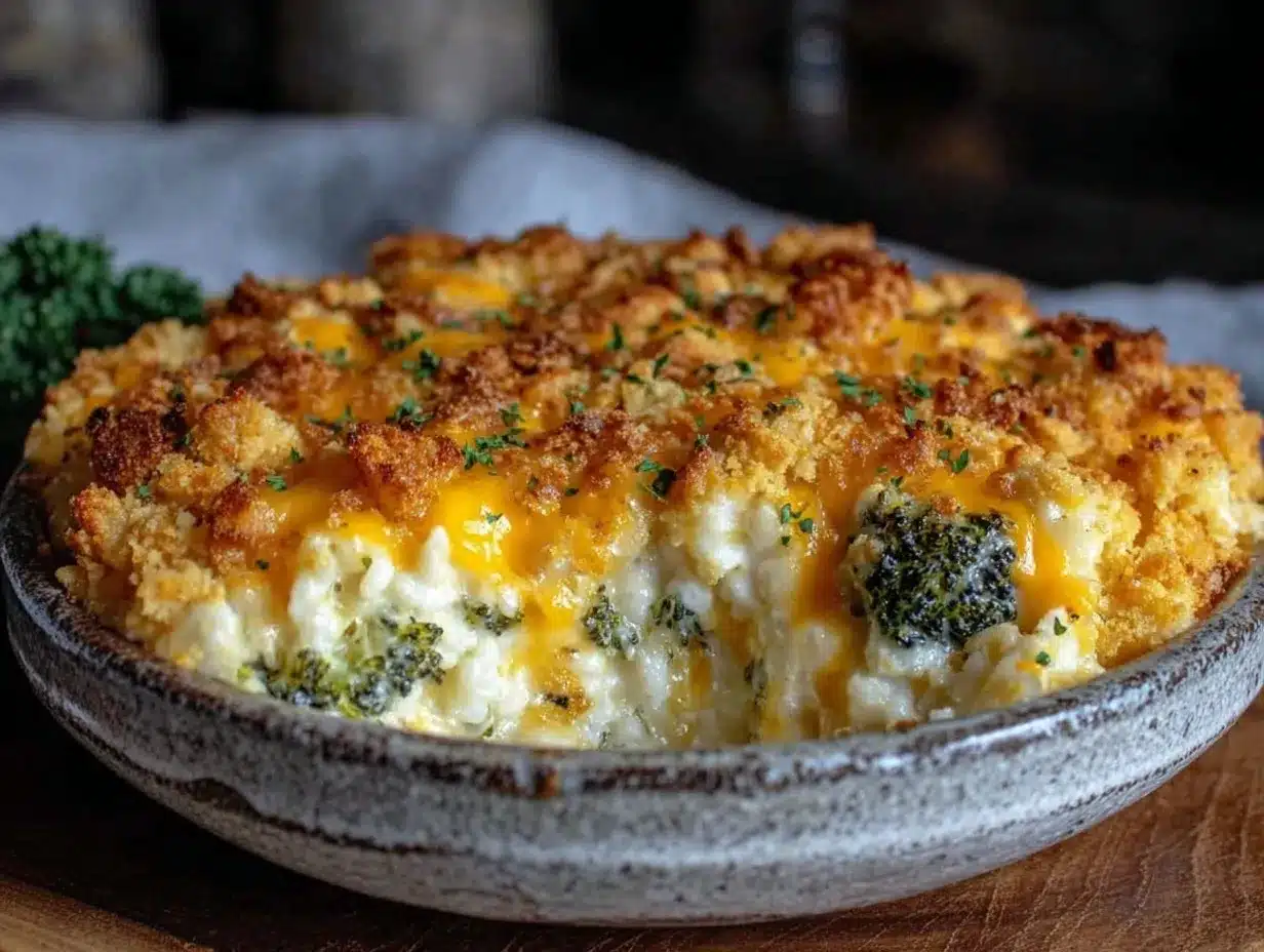 broccoli rice casserole preparation steps