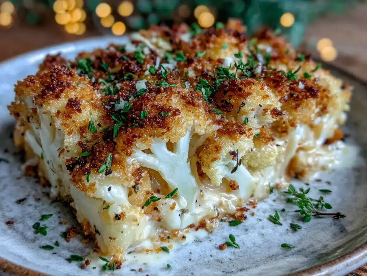 cauliflower gratin recipe preparation steps