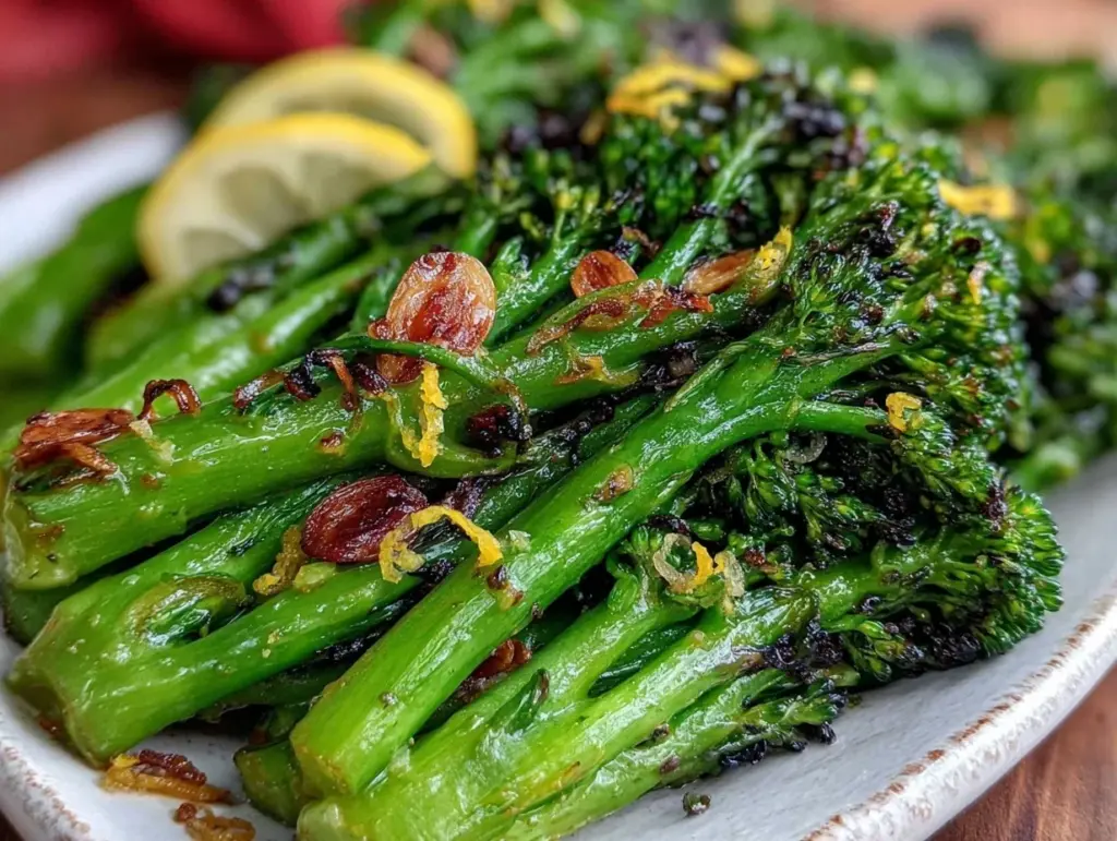 charred broccolini - featured image