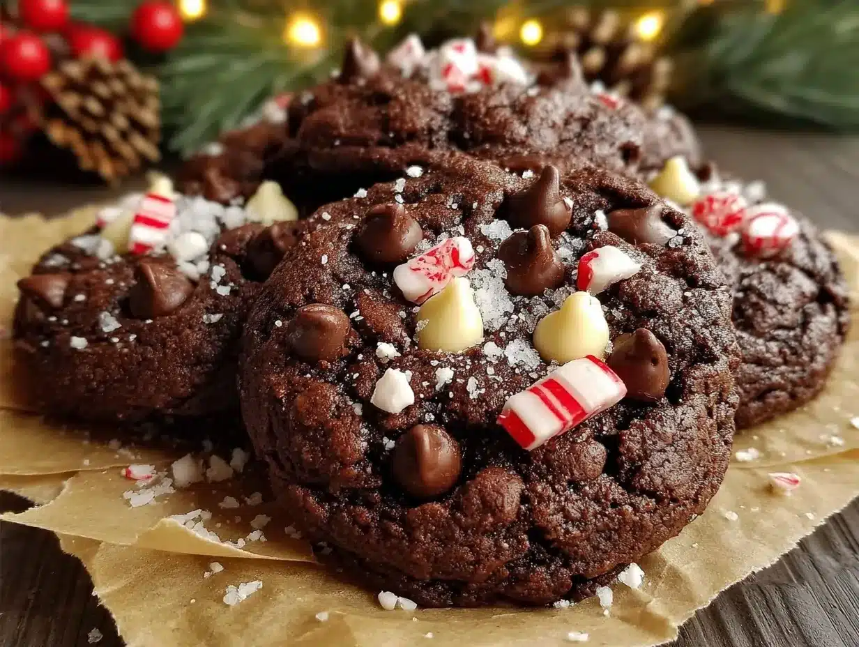 chocolate peppermint cookies preparation steps