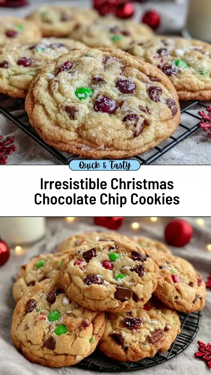 Christmas chocolate chip cookies recipe