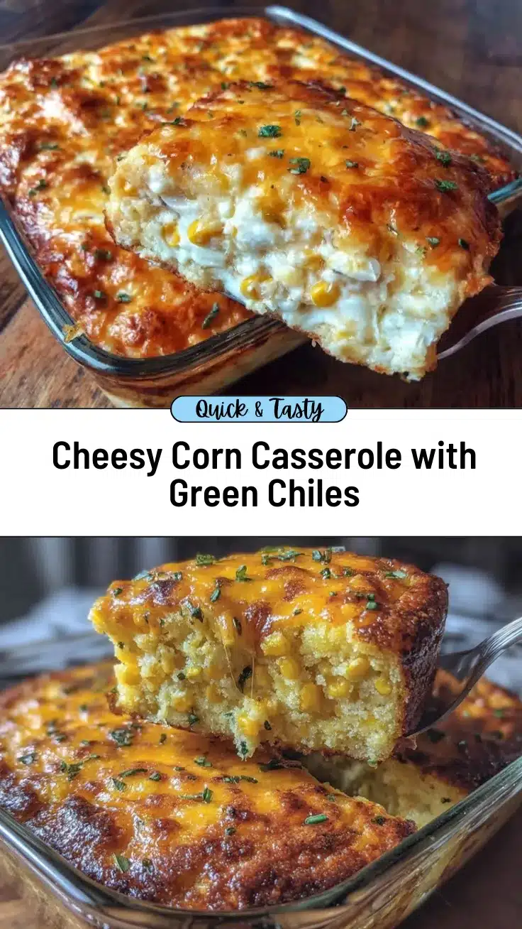 corn casserole with green chiles and cheddar recipe