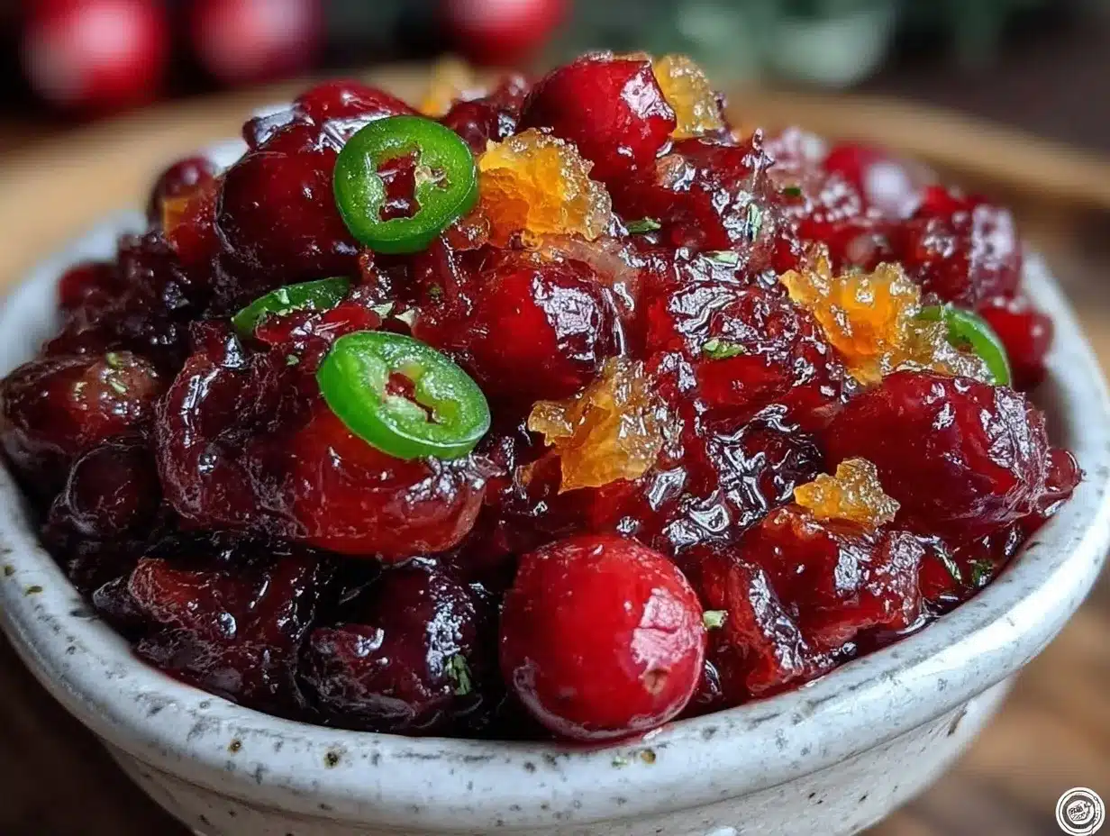cranberry orange relish preparation steps
