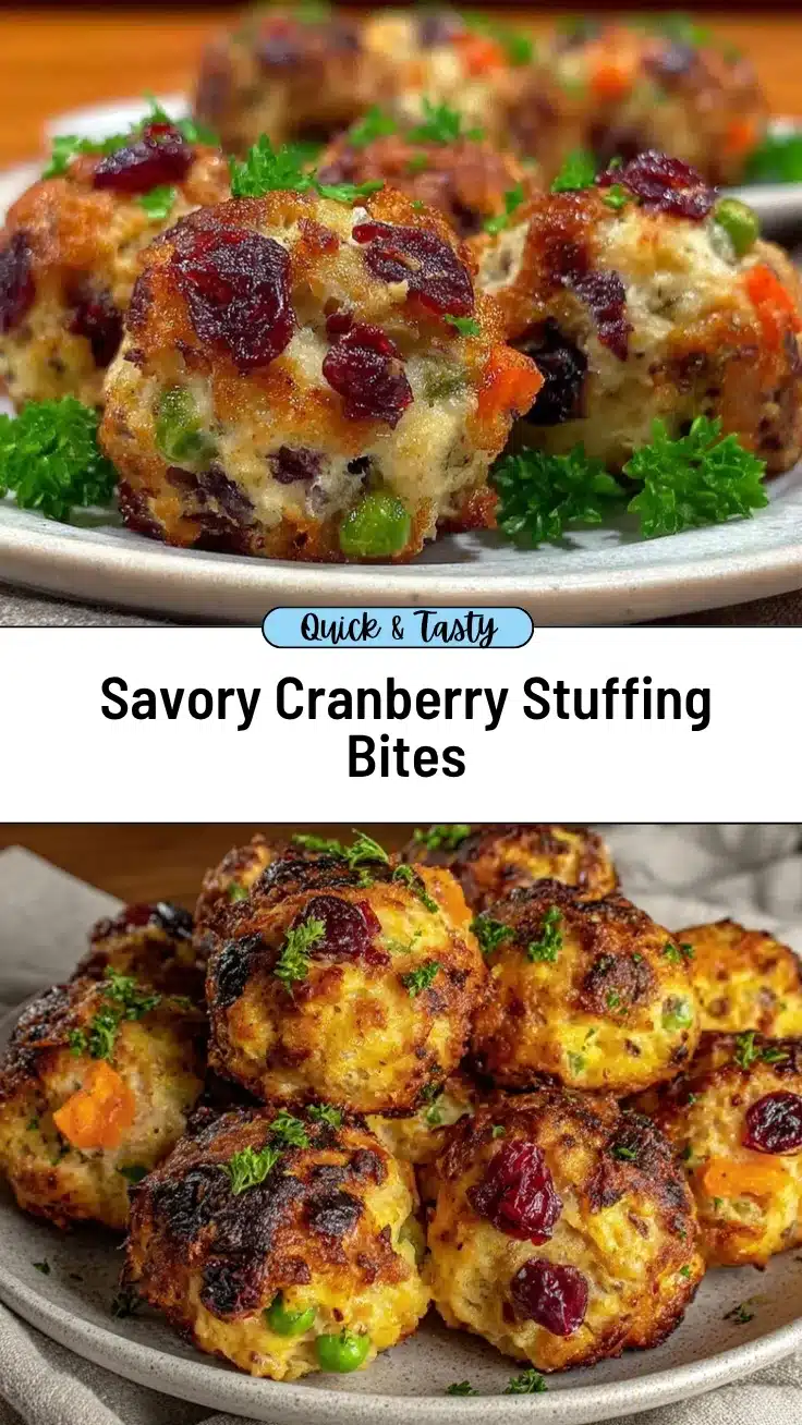 cranberry turkey stuffing balls recipe