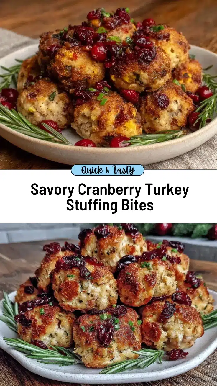 cranberry turkey stuffing balls recipe