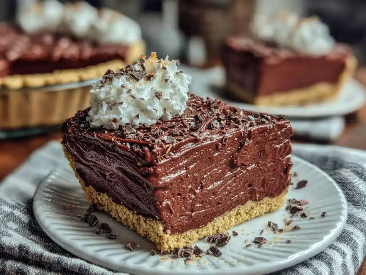 creamy chocolate pudding pie preparation steps