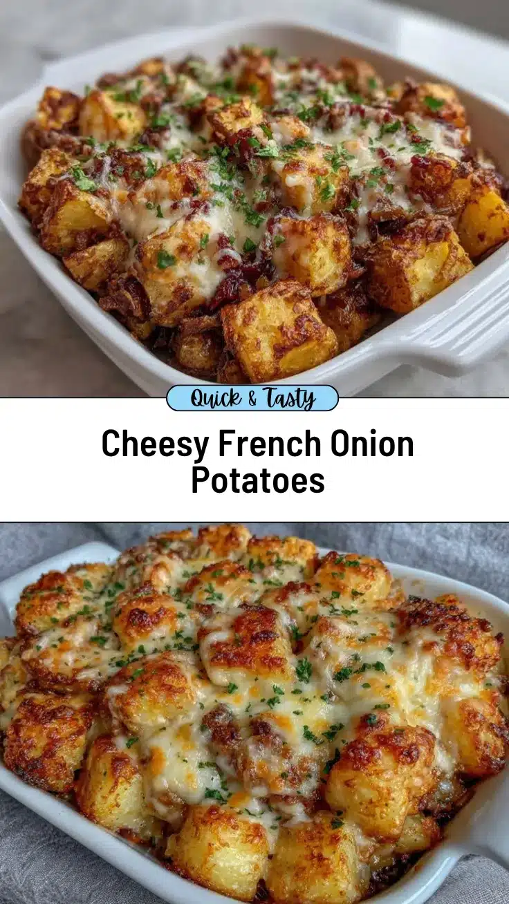 Creamy French Onion Potatoes recipe