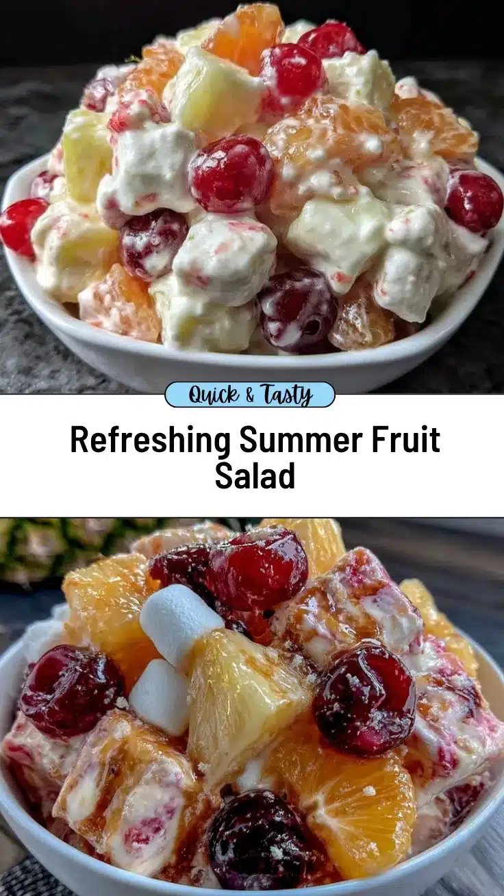 creamy fruit salad with marshmallows recipe