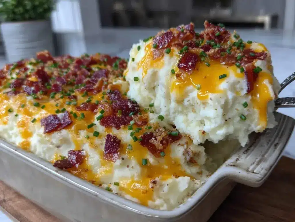 creamy loaded mashed potatoes - featured image