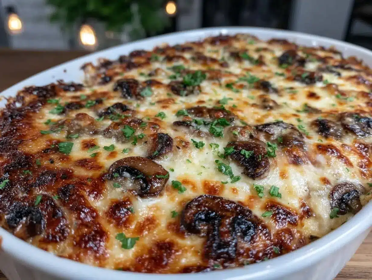 creamy mushroom casserole preparation steps