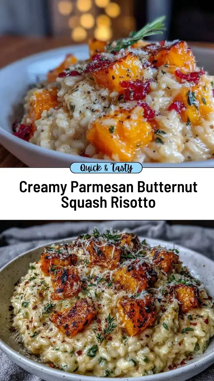 creamy parmesan risotto with butternut squash recipe