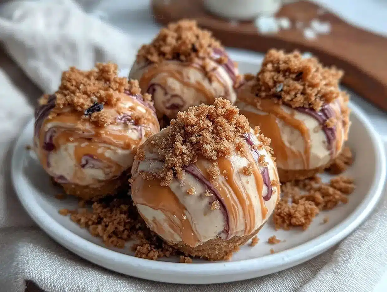 Creamy Pumpkin Cheesecake Balls preparation steps