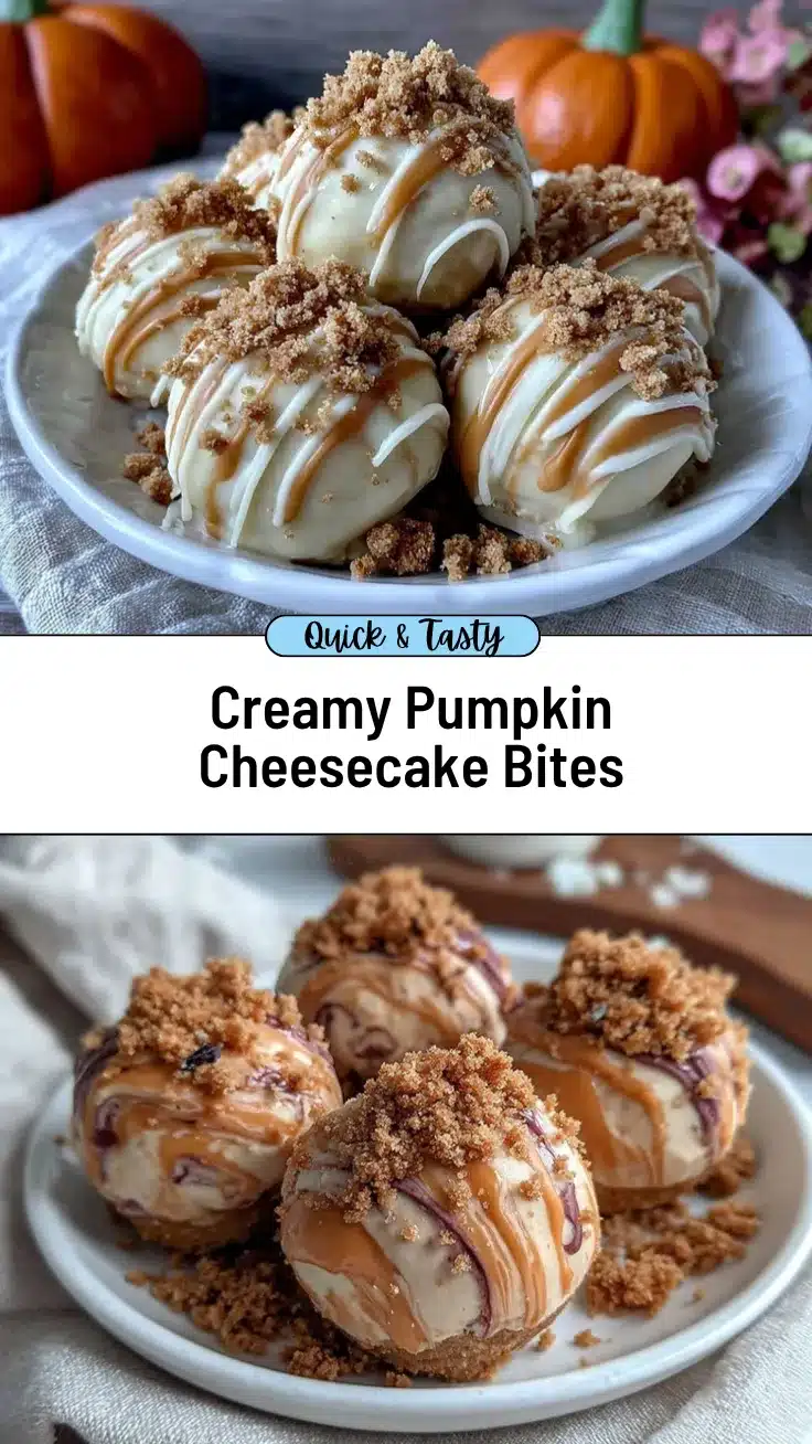 Creamy Pumpkin Cheesecake Balls recipe