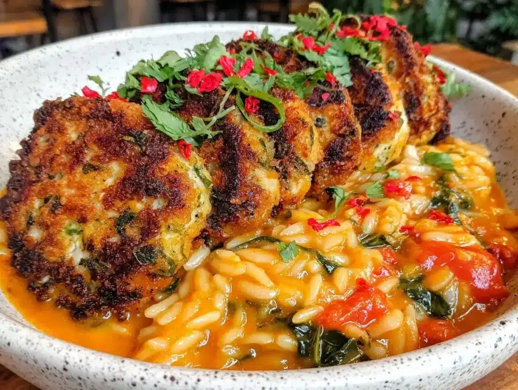 creamy tomato orzo - featured image