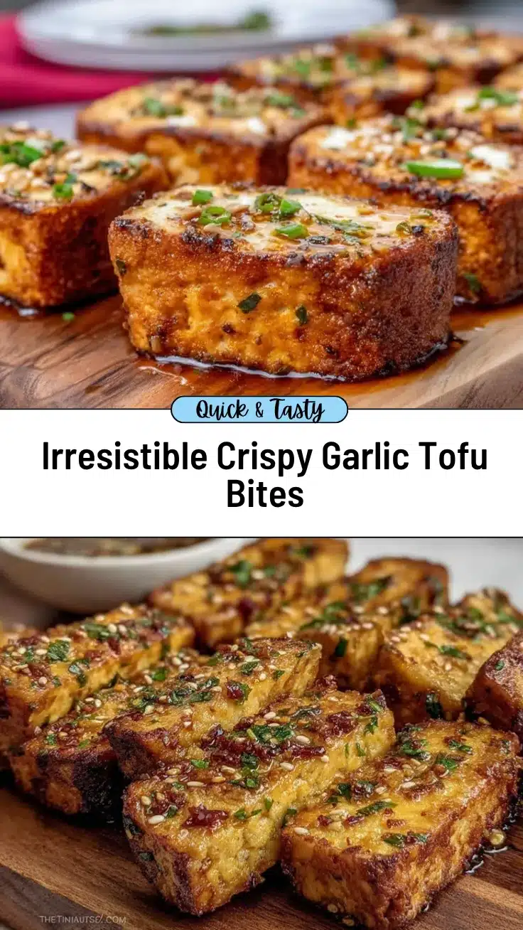 crispy garlic butter tofu bites recipe