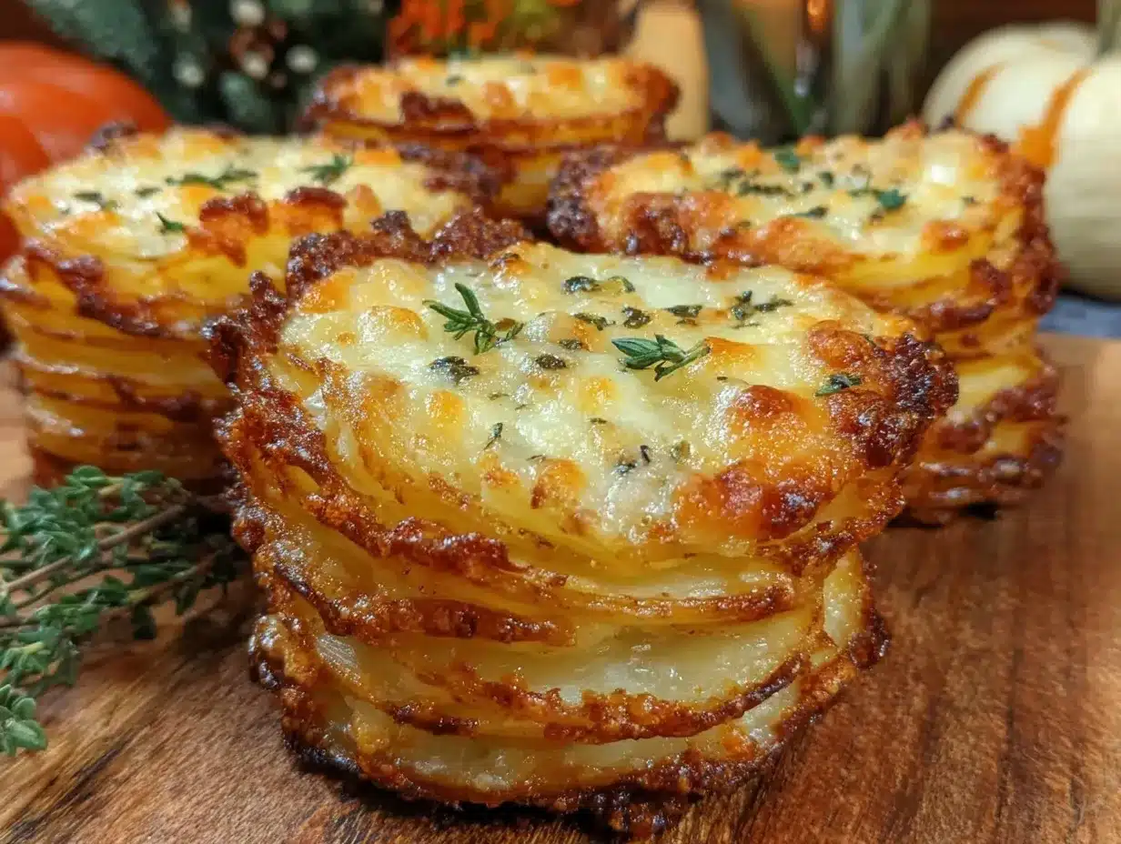 crispy Parmesan potato stacks preparation steps