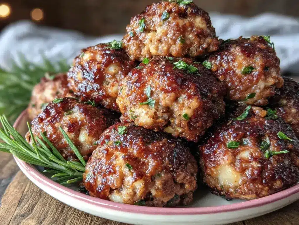 crispy sausage stuffing balls - featured image