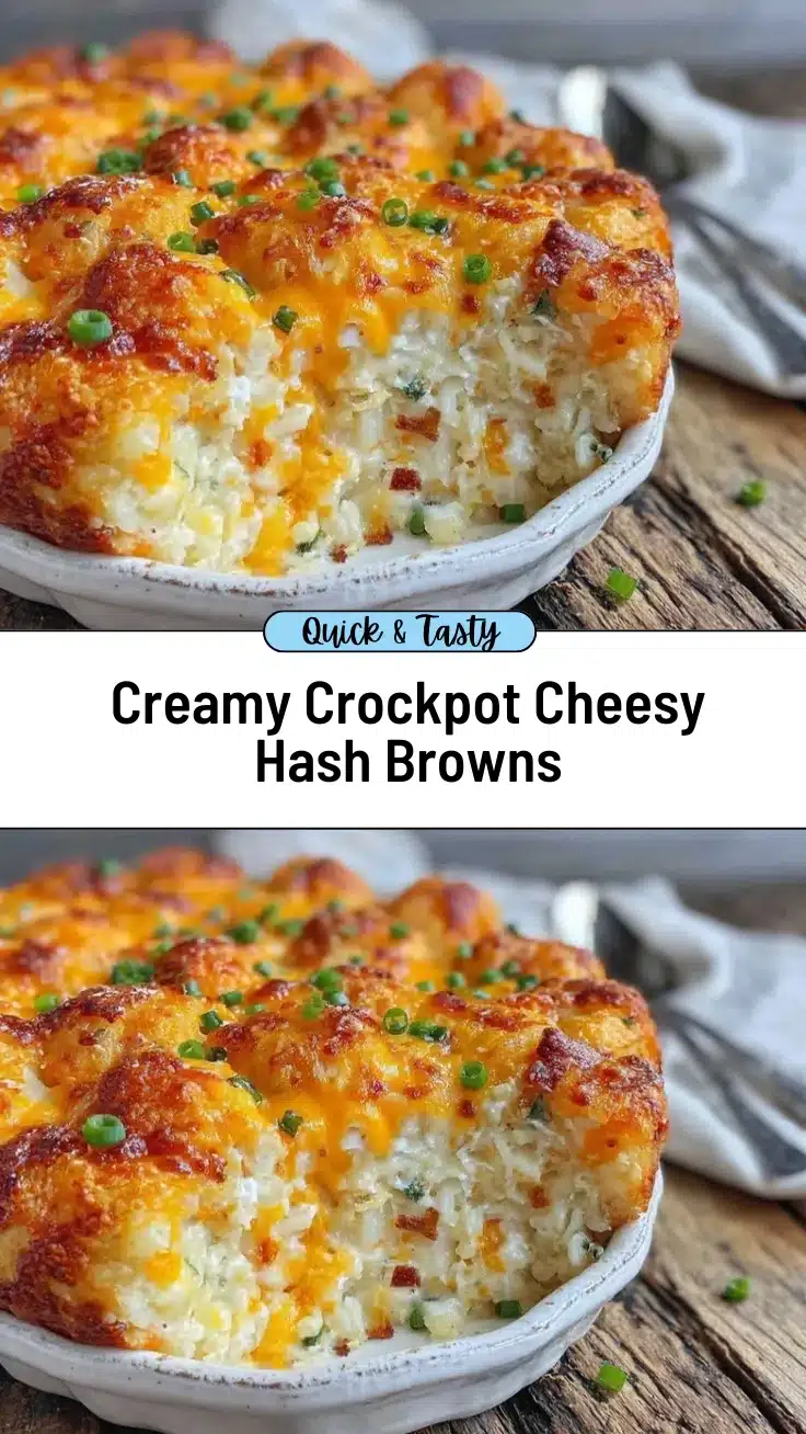 crockpot cheesy hash brown casserole recipe