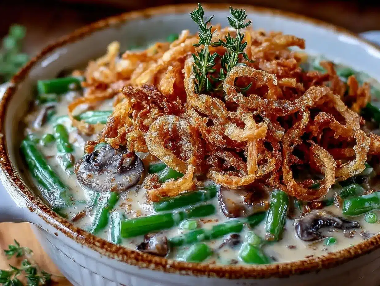 crockpot green bean casserole preparation steps