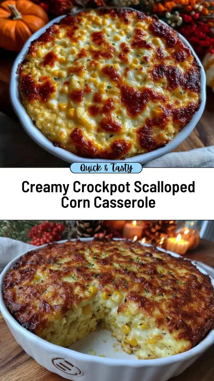 crockpot scalloped corn casserole recipe