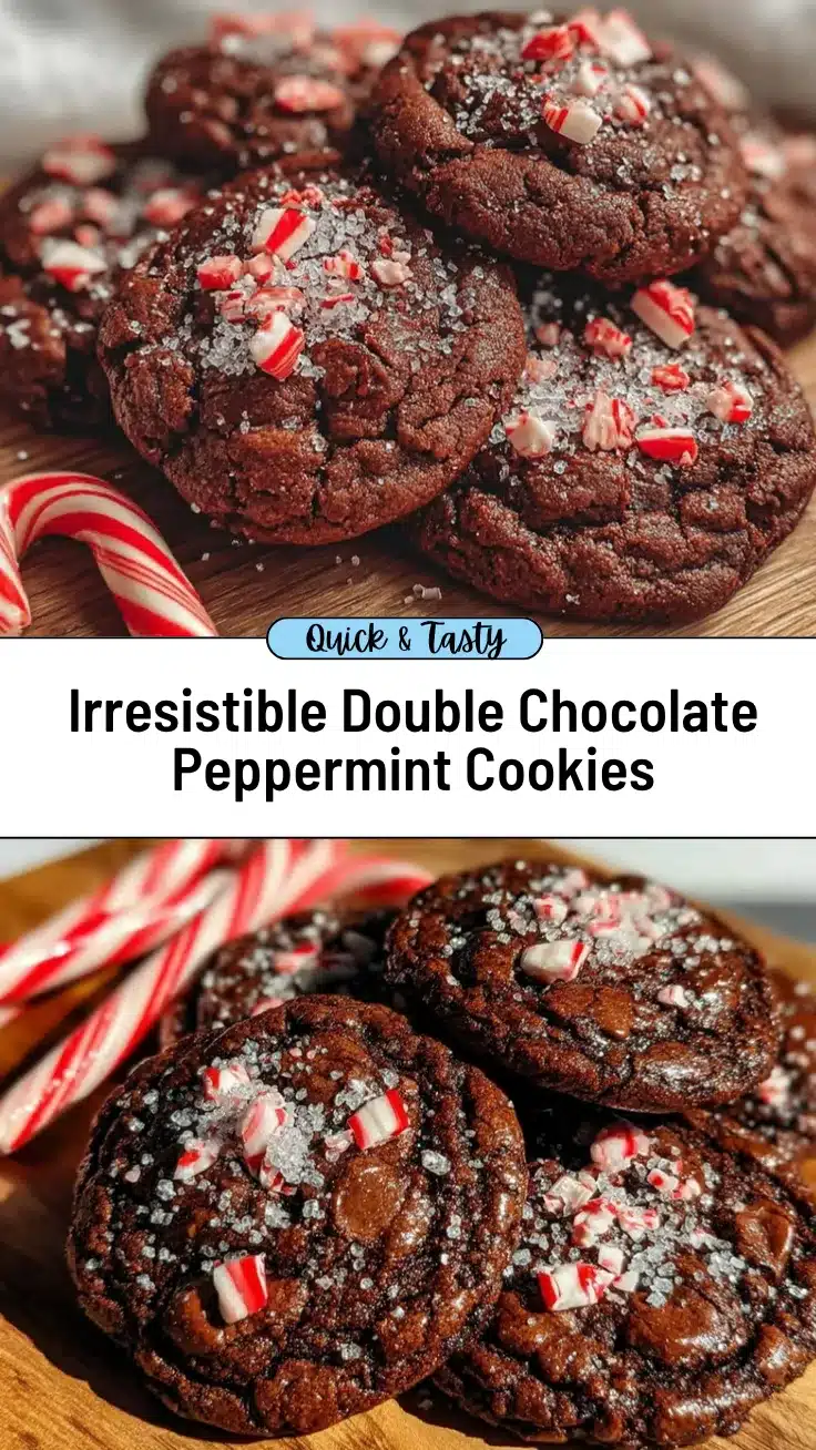 double chocolate peppermint cookies recipe