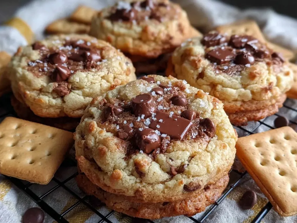Graham Cracker Chocolate Chip Cookies - featured image