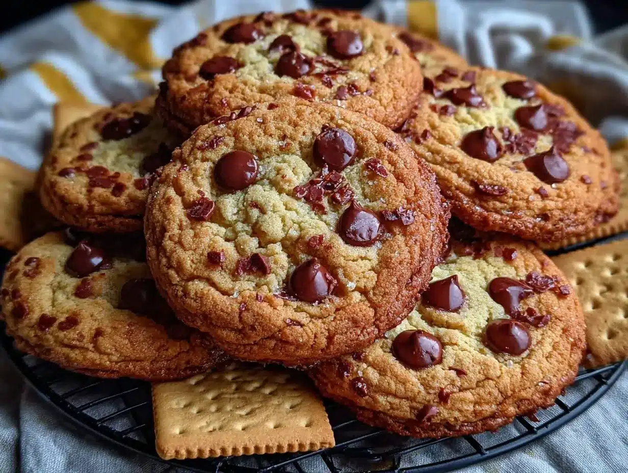 Graham Cracker Chocolate Chip Cookies preparation steps